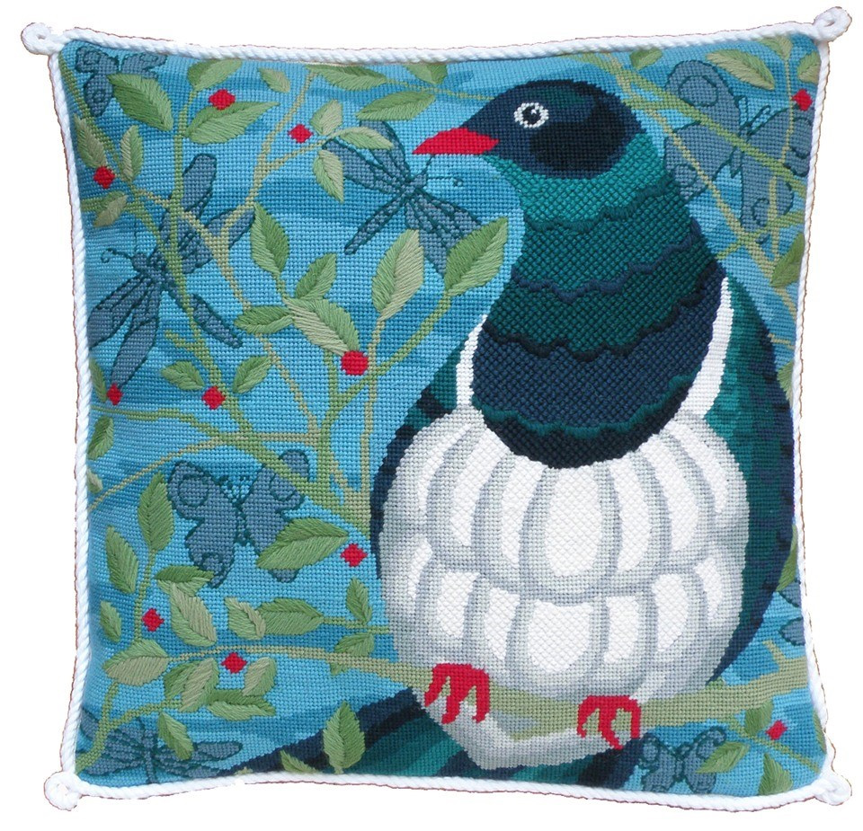 NeedlepointUS Worldclass Needlepoint Kereru Needlepoint Cushion