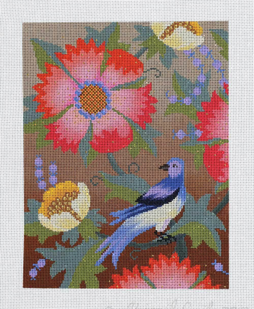 NeedlepointUS Paravel Garden Hand Painted Needlepoint Canvas from