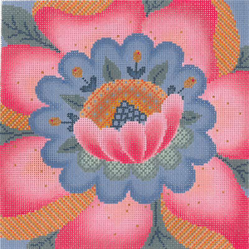 NeedlepointUS Bloom Hand Painted Needlepoint Canvas from Abigail