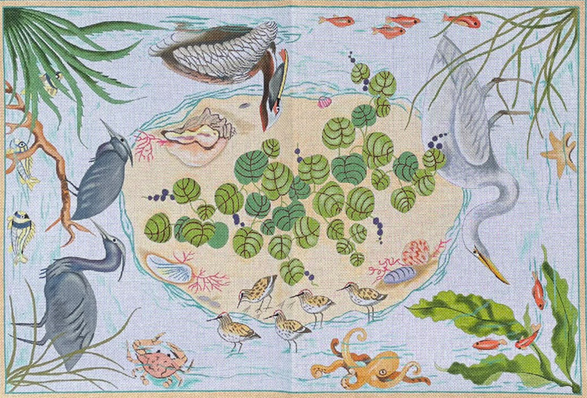 NeedlepointUS Barbara Eyre Needlepoint Designs Handpainted Rug