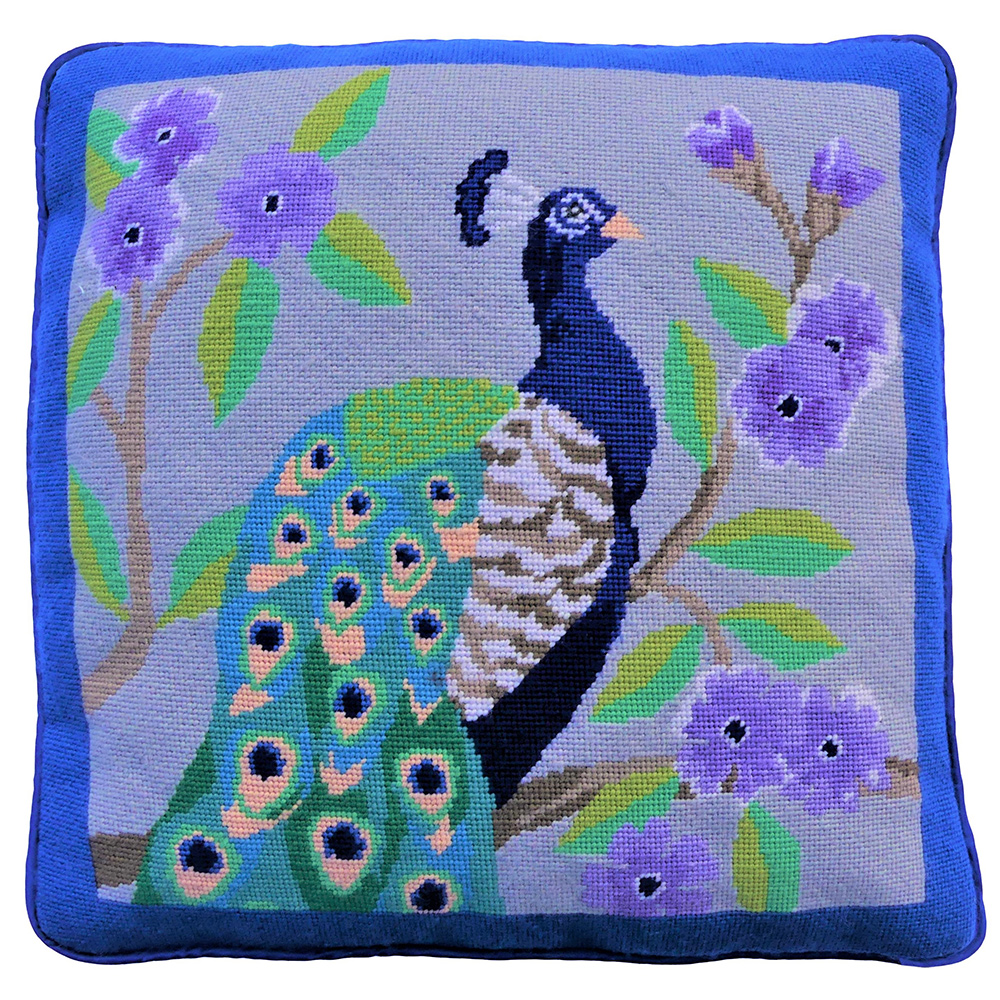 NeedlepointUS Celia Lewis Peacock Needlepoint Kit, Glorafilia, GLCL06