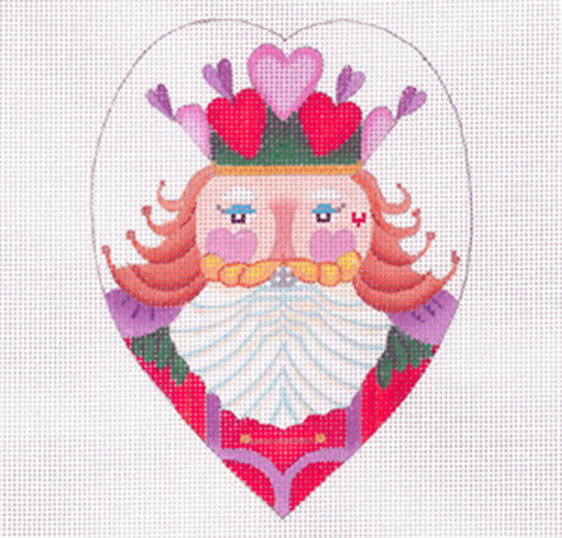 NeedlepointUS Sweetheart Nutcracker Hand Painted Needlepoint Canvas