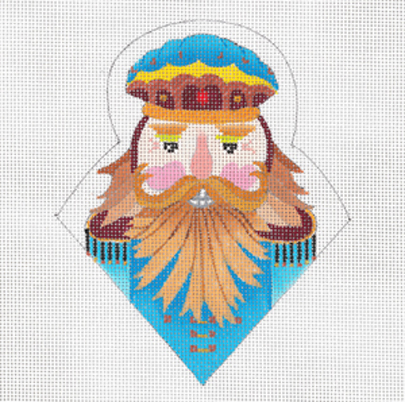 NeedlepointUS Celtic Nutcracker Hand Painted Needlepoint Canvas from