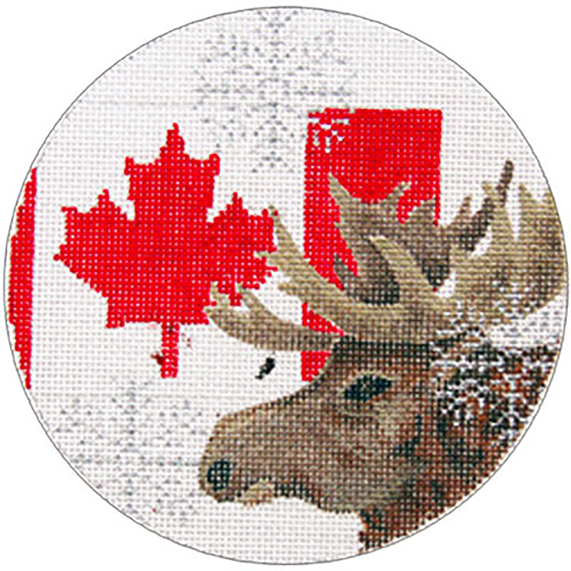 NeedlepointUS Worldclass Needlepoint Canada Ornament Hand