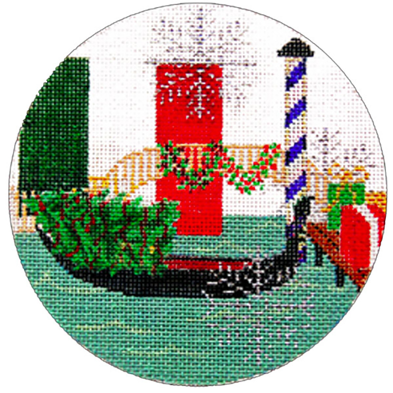 NeedlepointUS Worldclass Needlepoint Italy Ornament Hand Painted