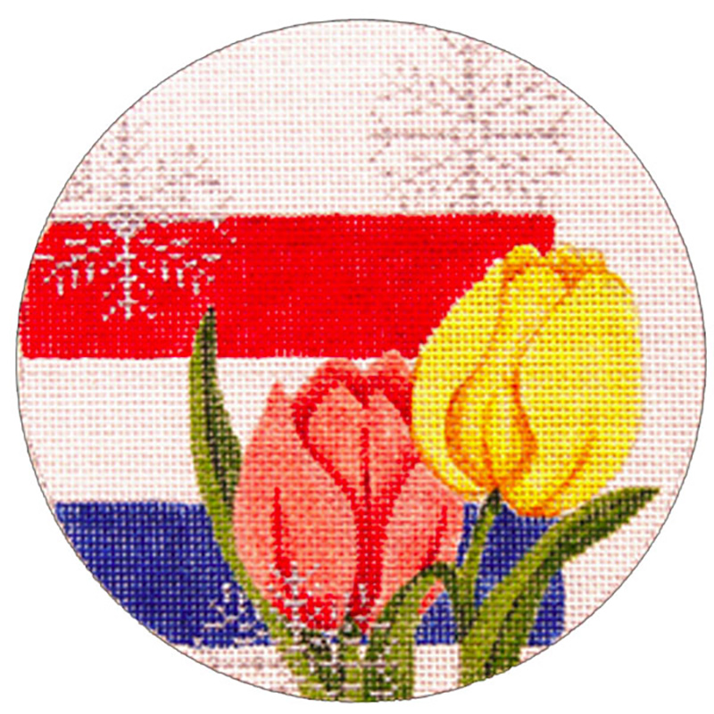 NeedlepointUS Netherlands Ornament Hand Painted Needlepoint Canvas