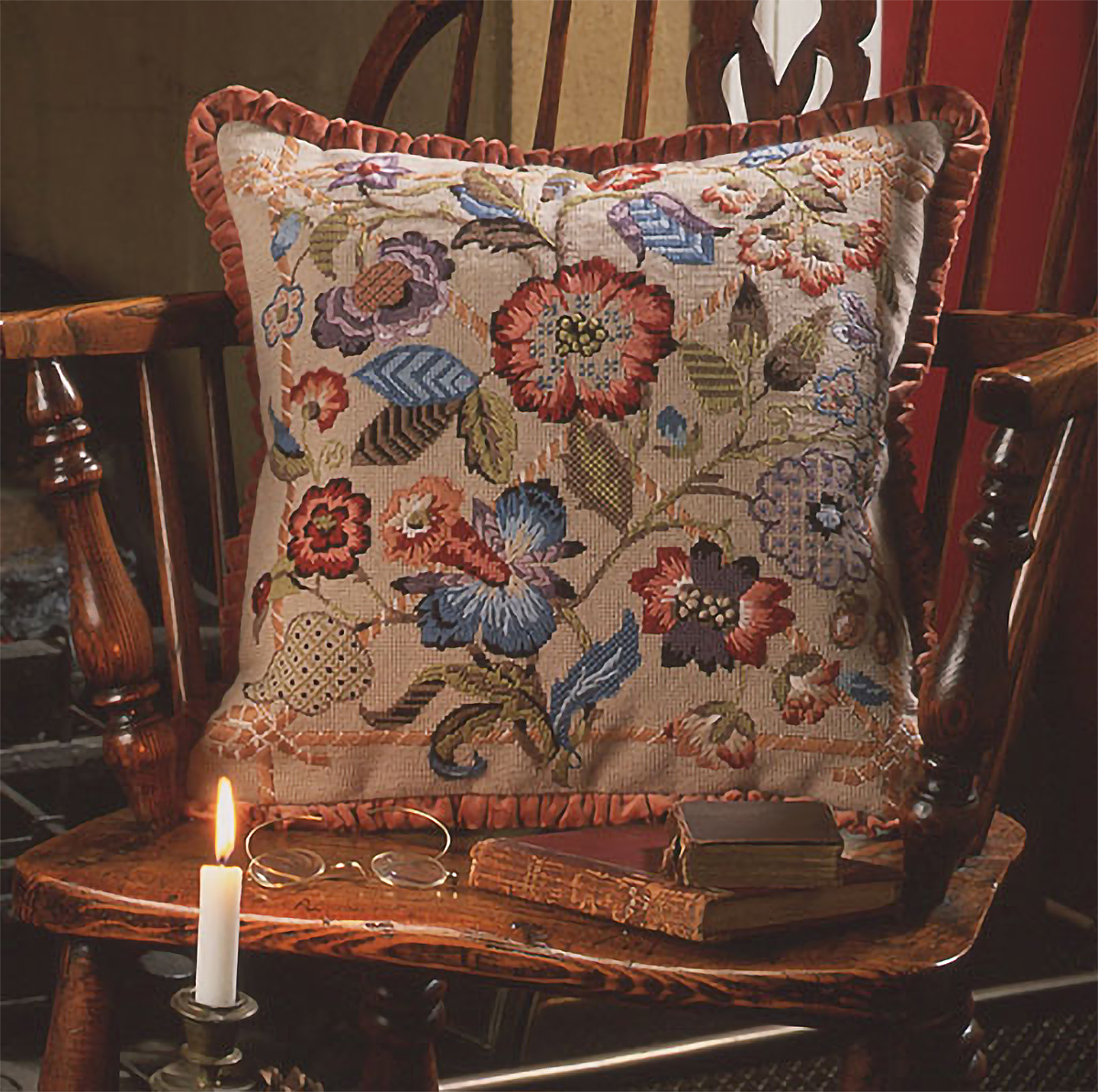 NeedlepointUS Glorafilia Needlepoint Southwold Cushion Kit