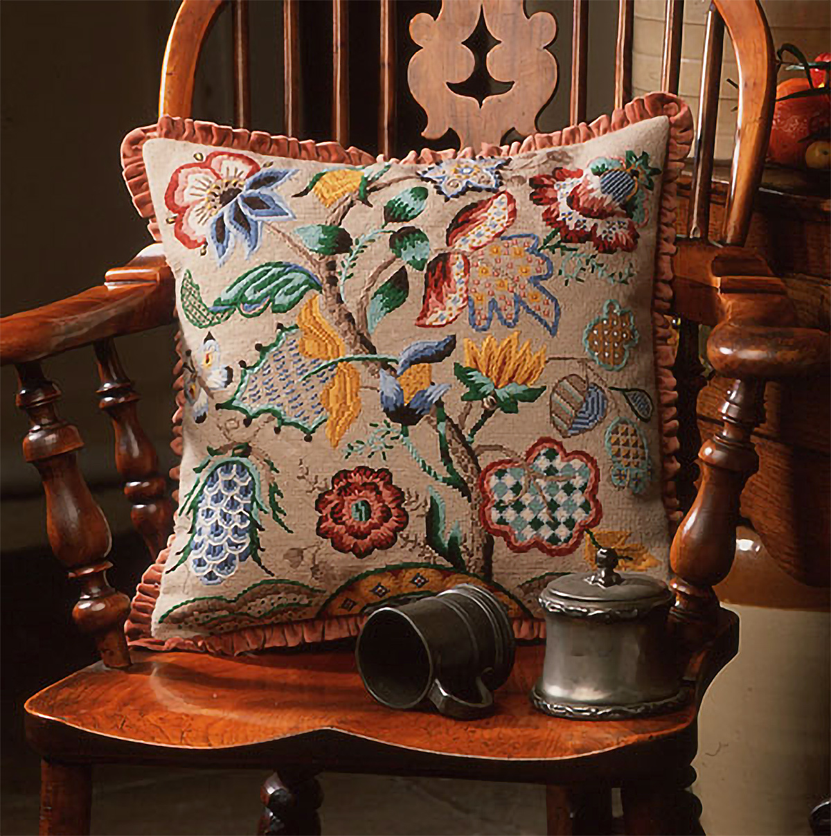 NeedlepointUS Glorafilia Needlepoint Audley Cushion Kit, Glorafilia