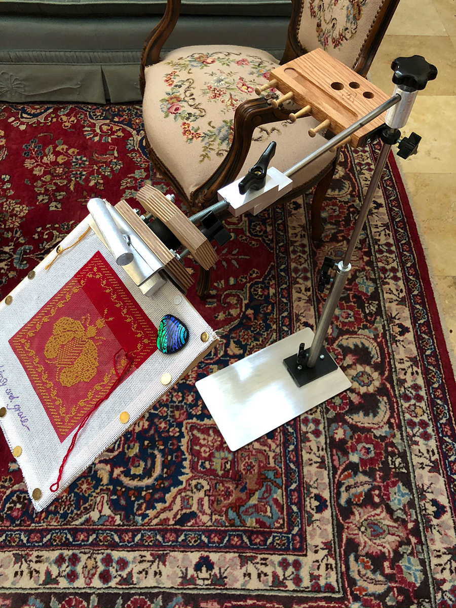 NeedlepointUS K's Creations Stainless Steel Portable Metal Floor Stand