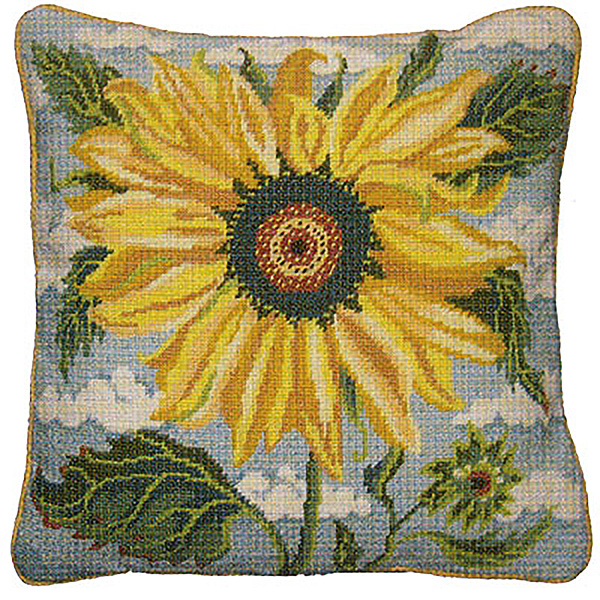 NeedlepointUS Primavera Needlepoint Cushion Kit Sunflower Heaven