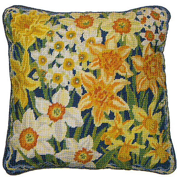 NeedlepointUS Primavera Needlepoint Cushion Kit Narcissi & Daffodils