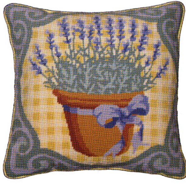 NeedlepointUS Primavera Needlepoint Cushion Kit Lavender, Primavera