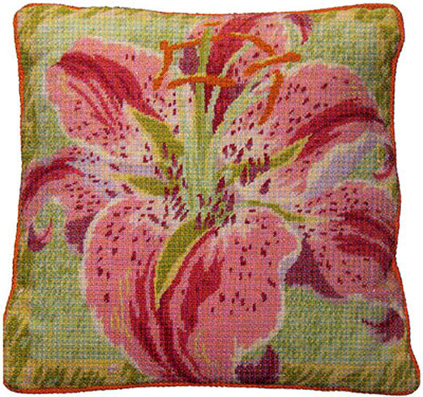 NeedlepointUS Primavera Needlepoint Cushion Kit Single Lily