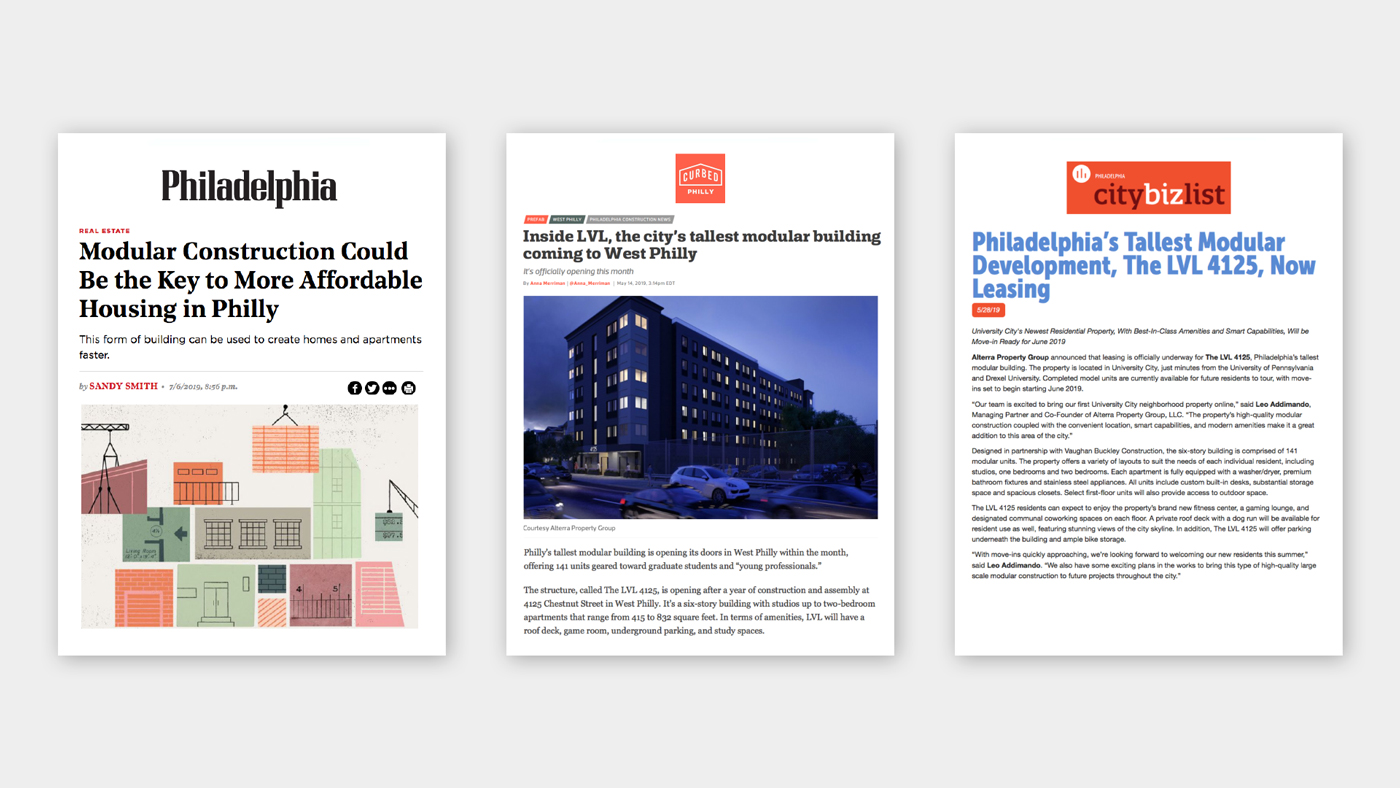 Philadelphia’s tallest modular style rental apartment building Neff