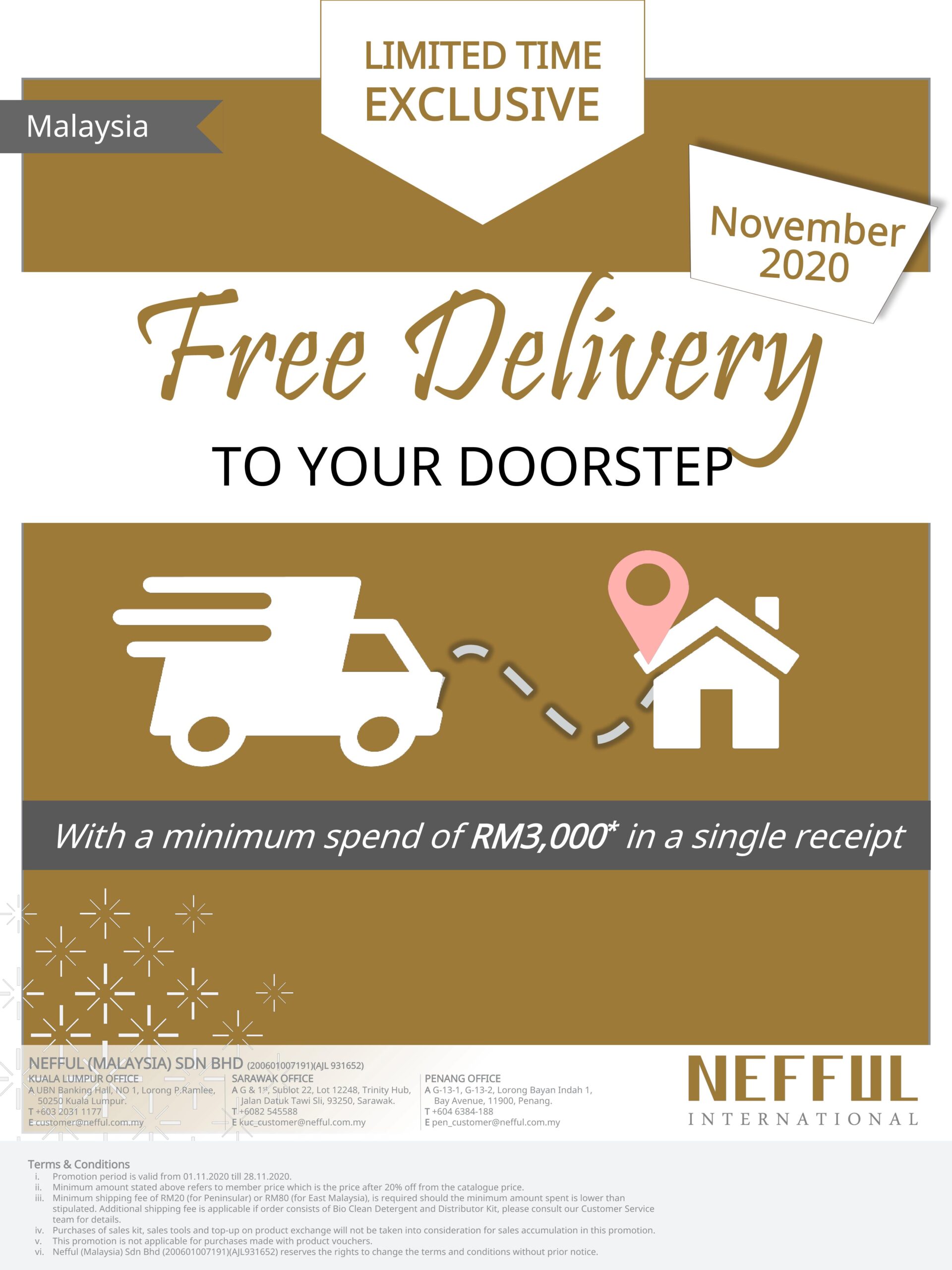 November 2020 Free Delivery Service Nefful Malaysia Sdn Bhd
