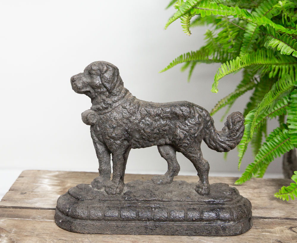 Antique Iron Dog Doorstop New England Garden Company