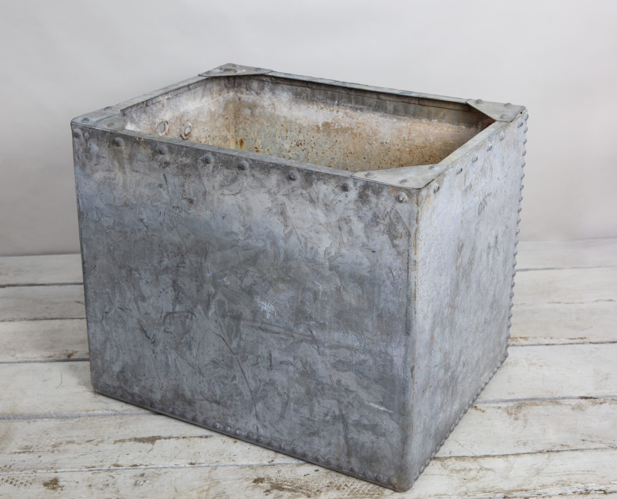 Vintage Galvanized Trough, 30" New England Garden Company