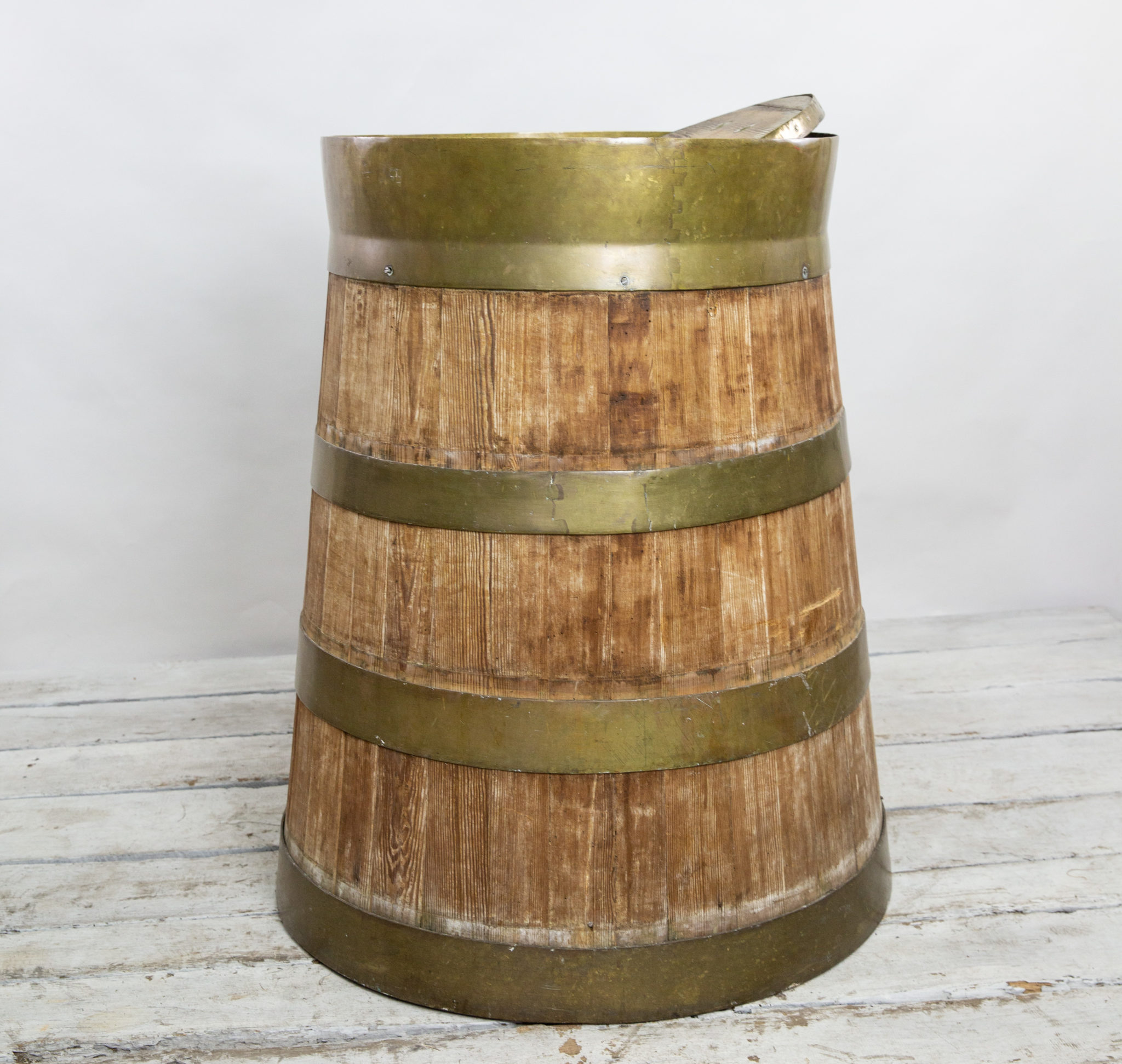 Massive Antique Barrel Butter Churn New England Garden Company