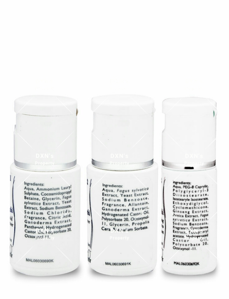 Ganozhi Complete Skin Care Series Travel Kit PRODUCTOS DXN