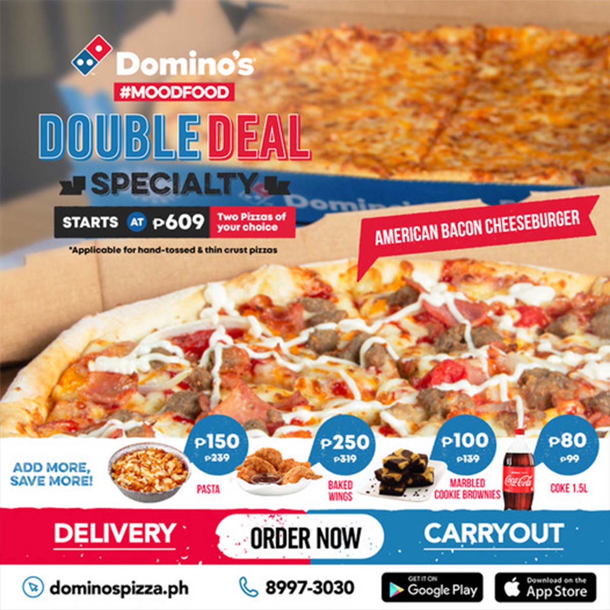 Domino's Pizza Double Deal The 1 Pizza Promo in the Philippines