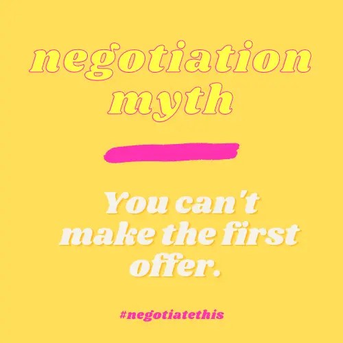 Can I Make the First Offer in a Negotiation? negotiatethis