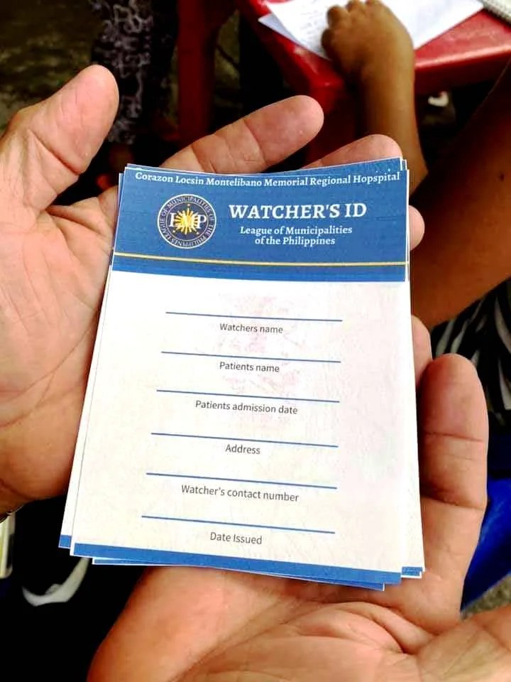 LMP issues ID cards to hospital watchers