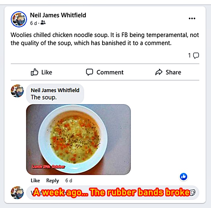 On the rubber bands and string breaking at Facebook, or the chewing gum