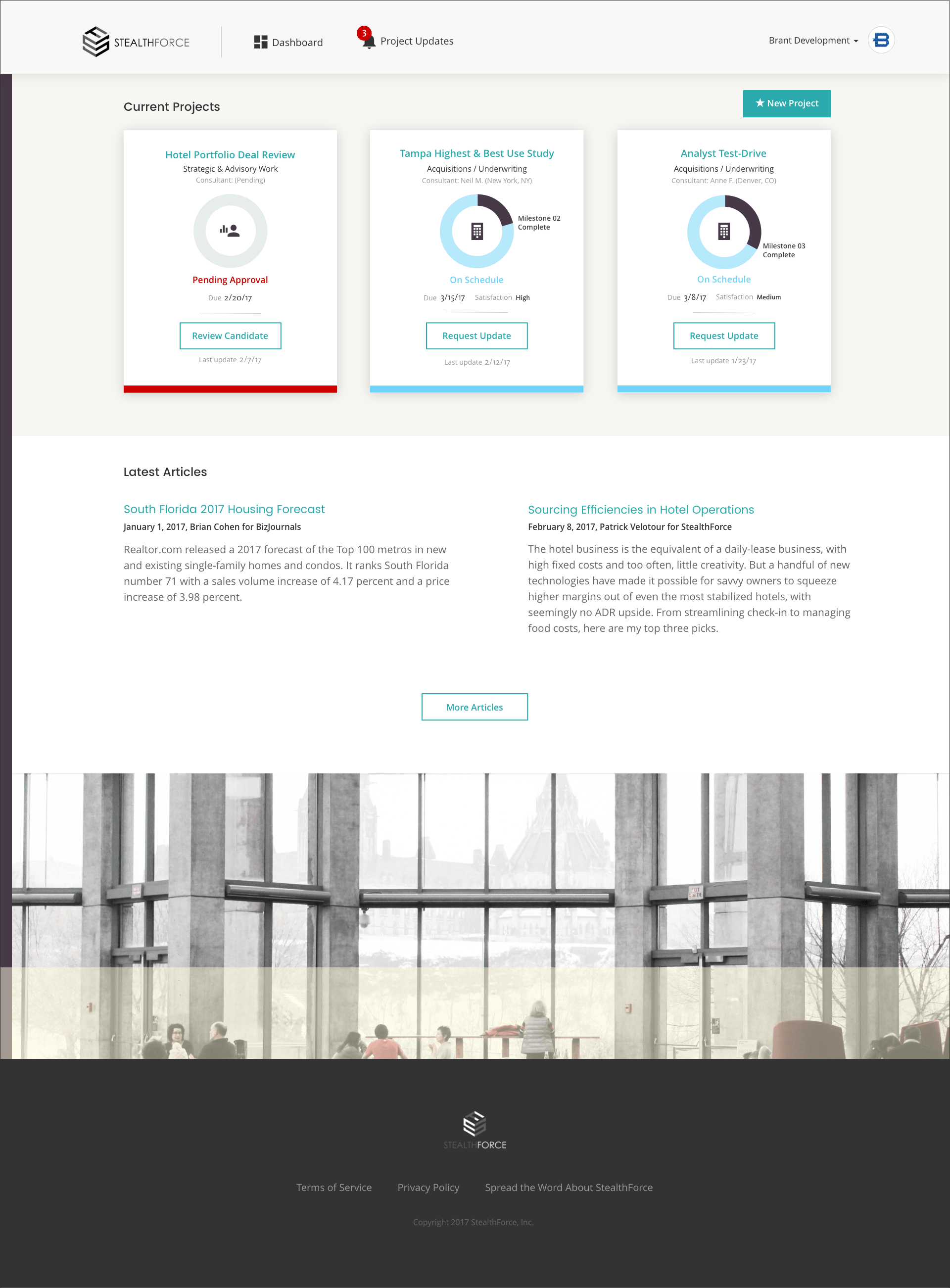 Dashboard - All Projects