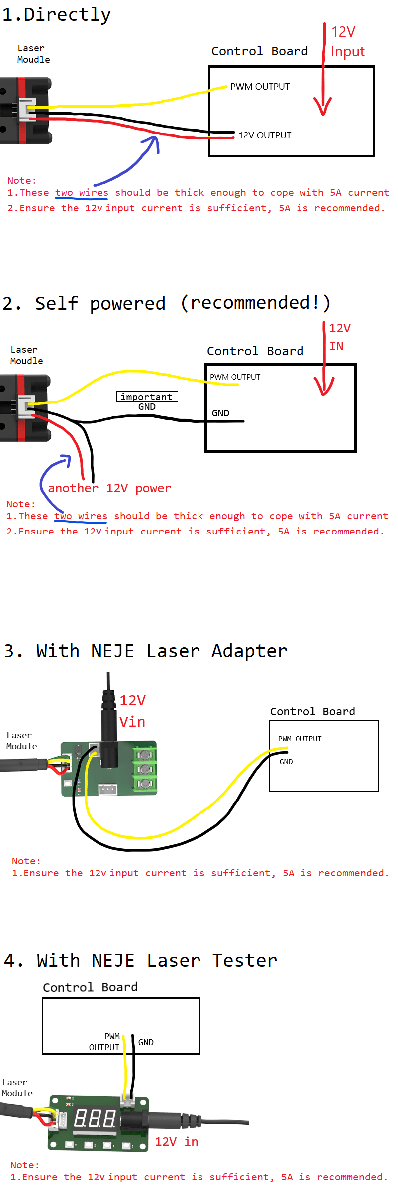 How to Make Laser Module Work with Your Control Board NEJE