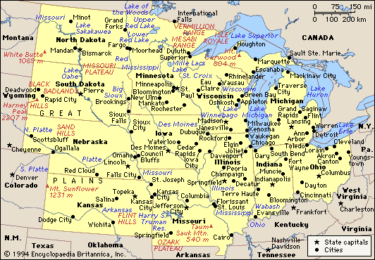 Midwest Map With Cities Index of /family_pics