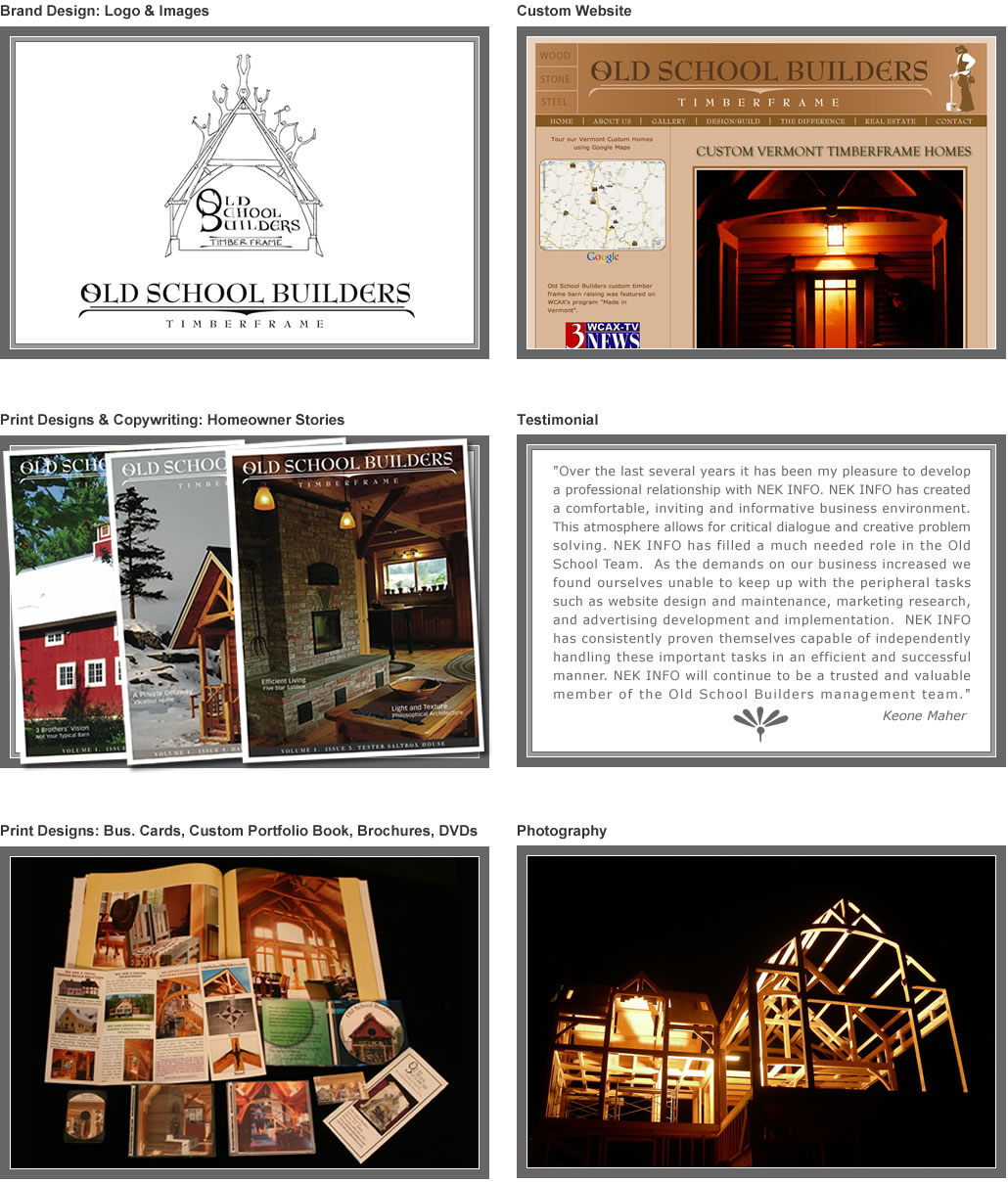 Old School Builders Northeast Kingdom Information Associates