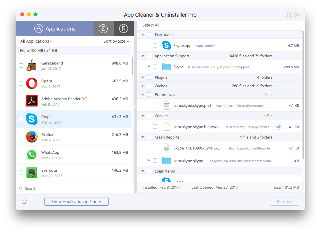 Top 5 Apps with the Largest Service Files Nektony