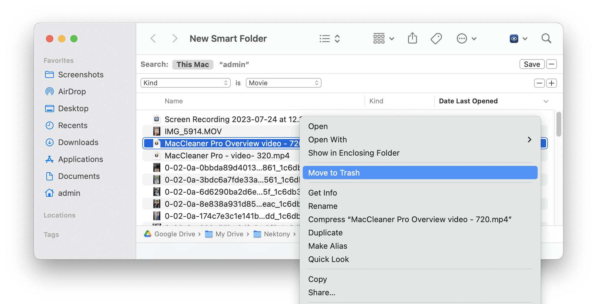 How to delete duplicate videos from Mac Nektony