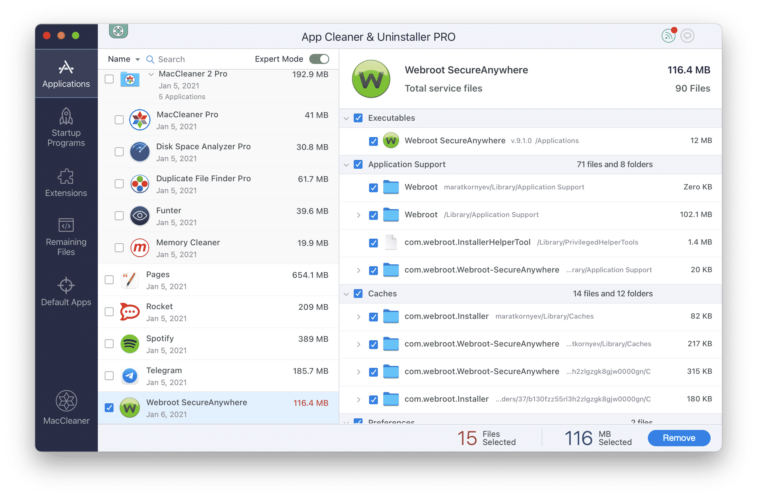 Remove webroot miloorange