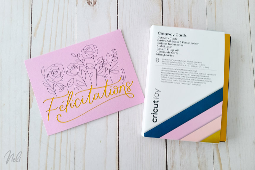 Nouvelles cartes adhésives à personnaliser pour la Cricut Joy NeliDesign