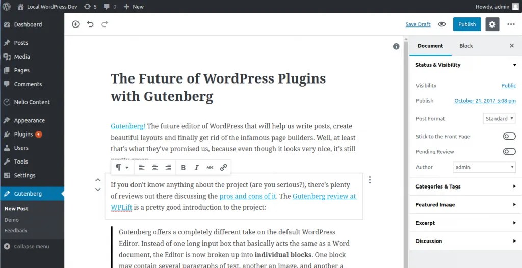The Future of WordPress Plugins with Gutenberg