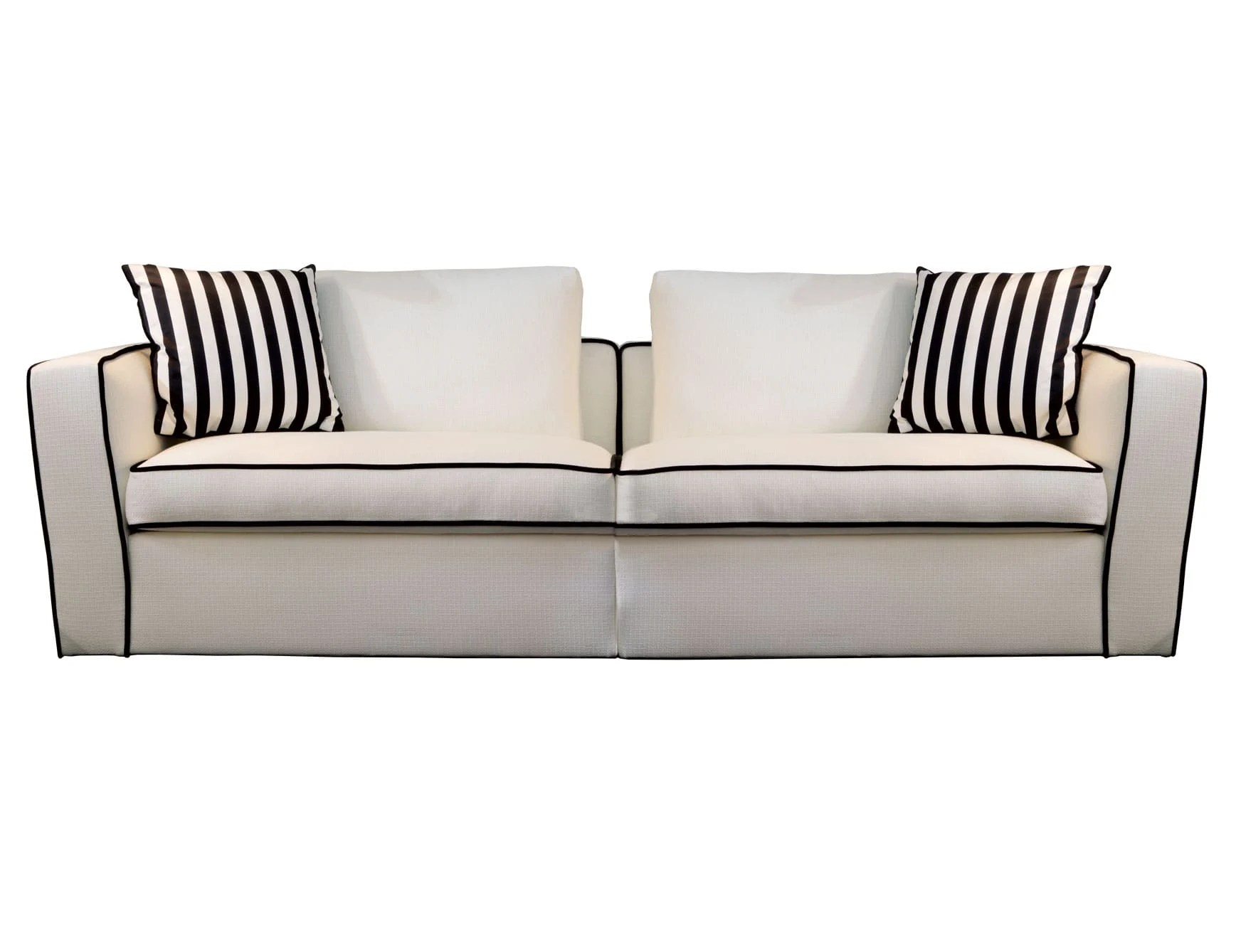 Nella Vetrina Alexander Italian Designer Sofa in Upholstered Fabric in