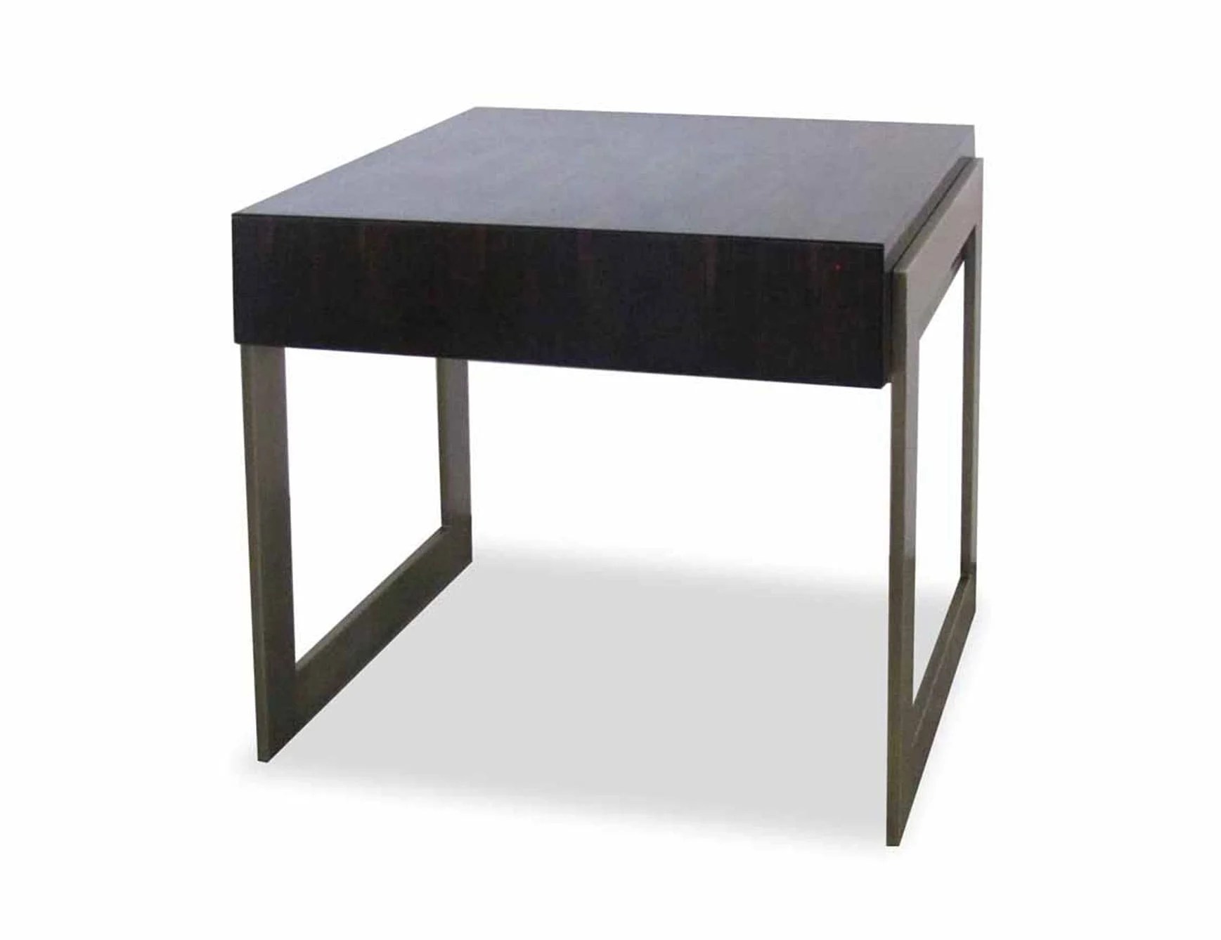 Nella Vetrina Nino Italian Designer Bedside Table in Matt Makassar