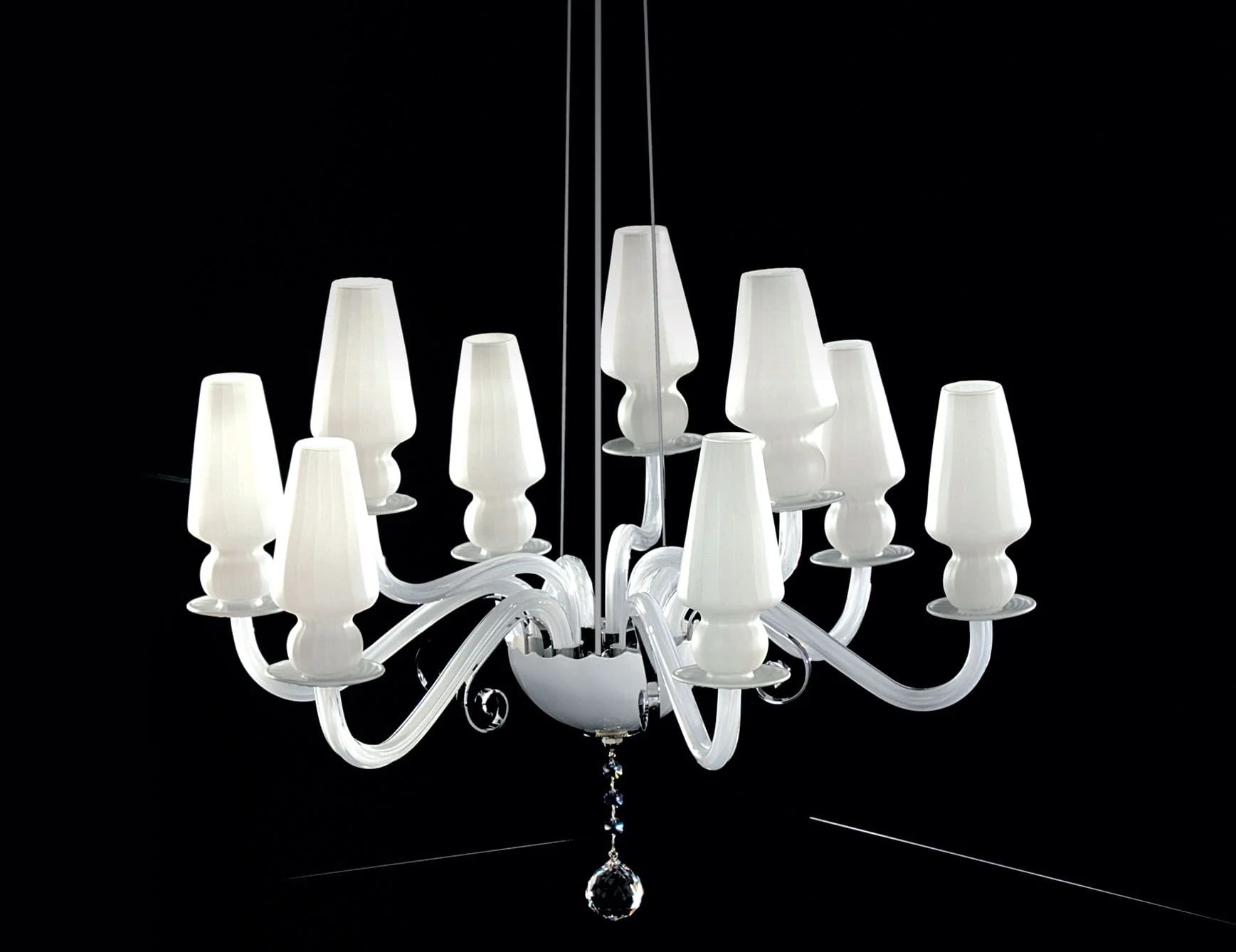 Nella Vetrina Italamp Rigel 344/6+3 modern hanging light in glass