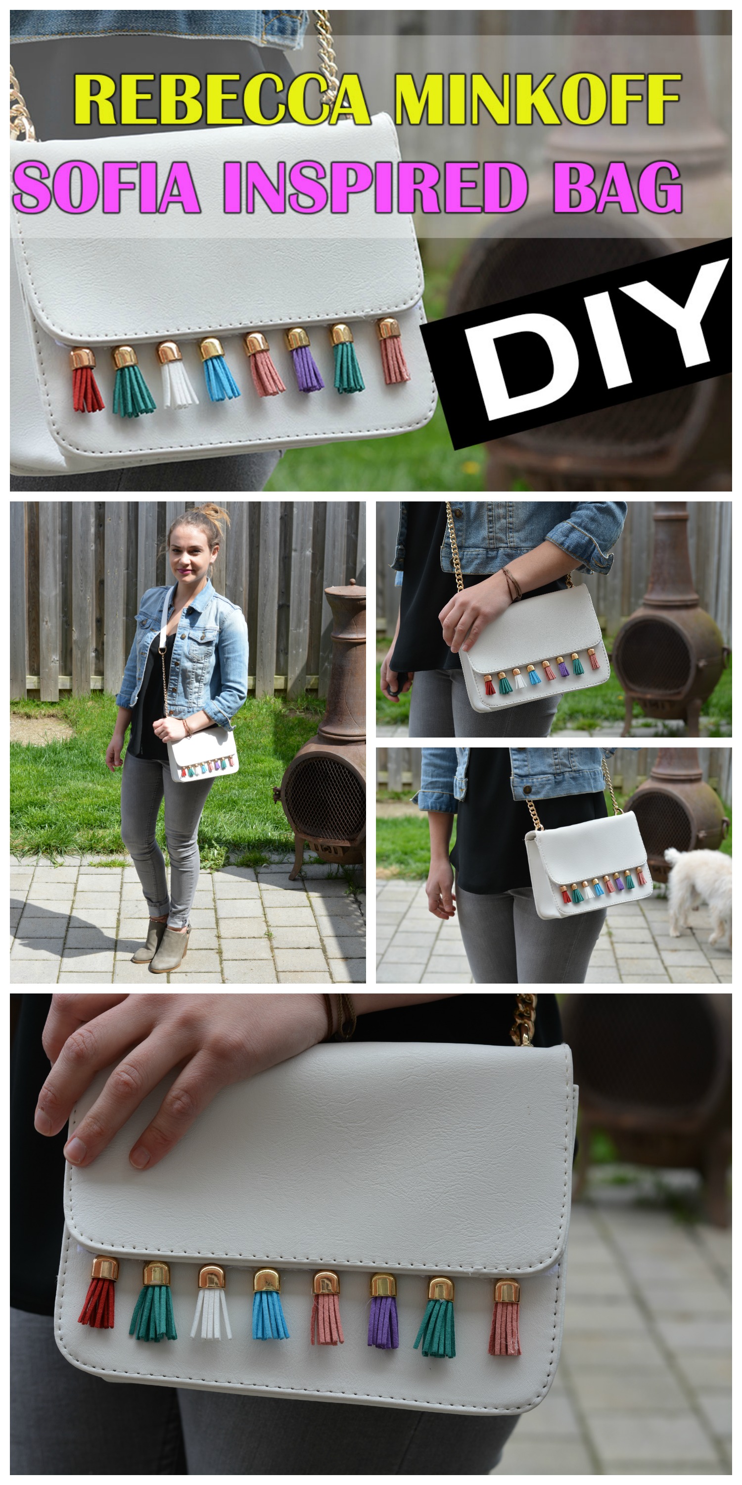 Rebecca Minkoff Tassel Bag DIY (Sofia) Copy Cat Tutorial YouTube