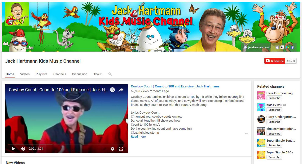 Top Ten Kindergarten YouTube Channels