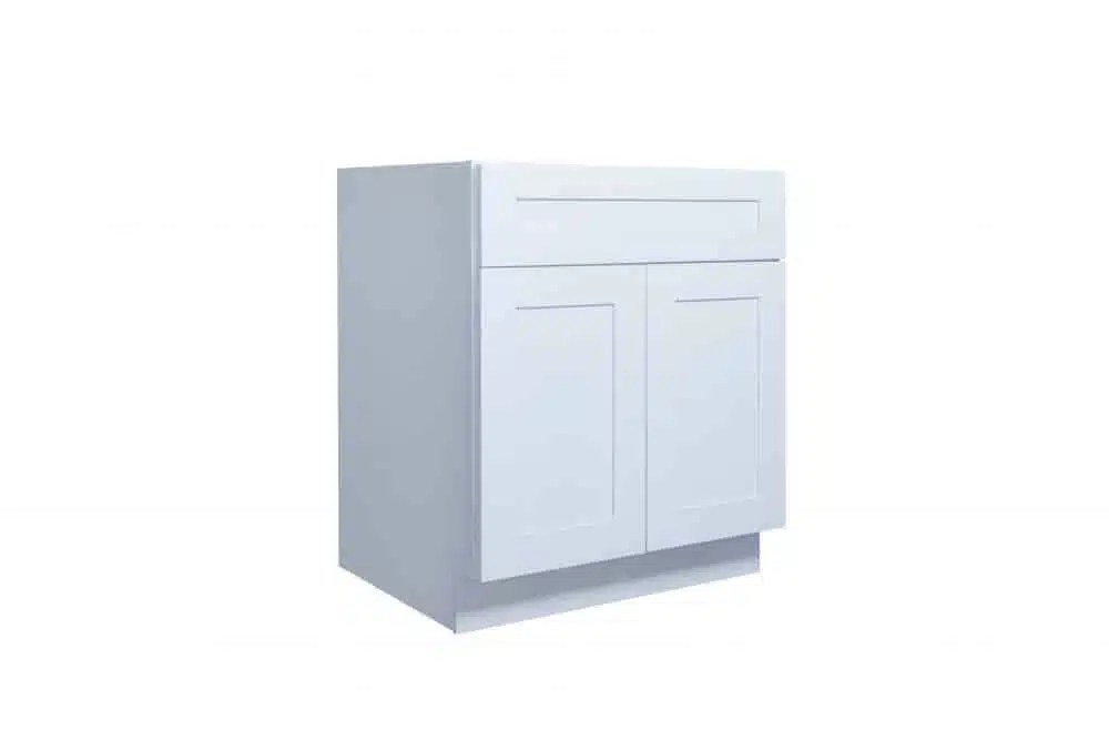 White Shaker 30" 36" Sink Base Nelson