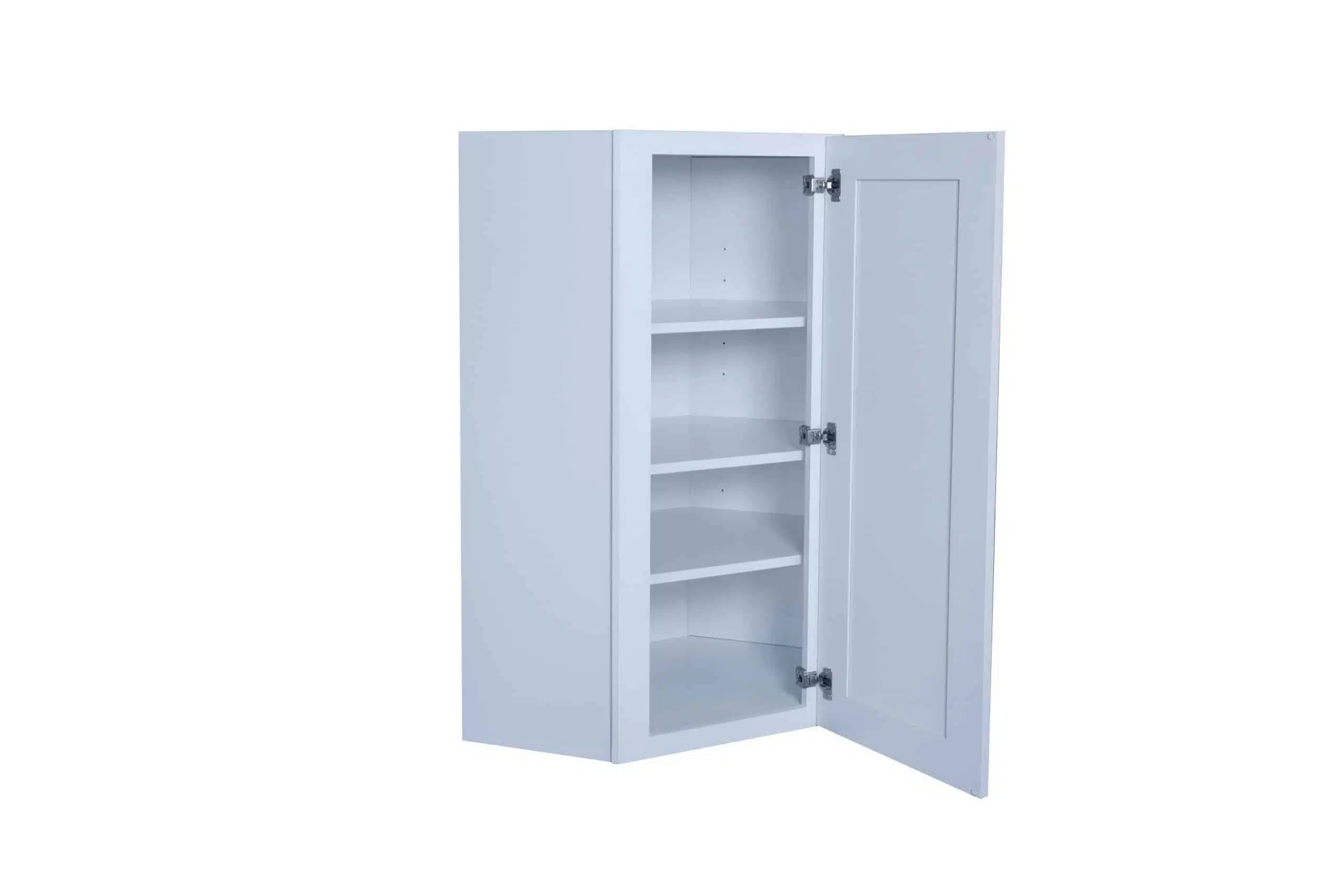 White Shaker 24" Wall Diagonal Corner Nelson