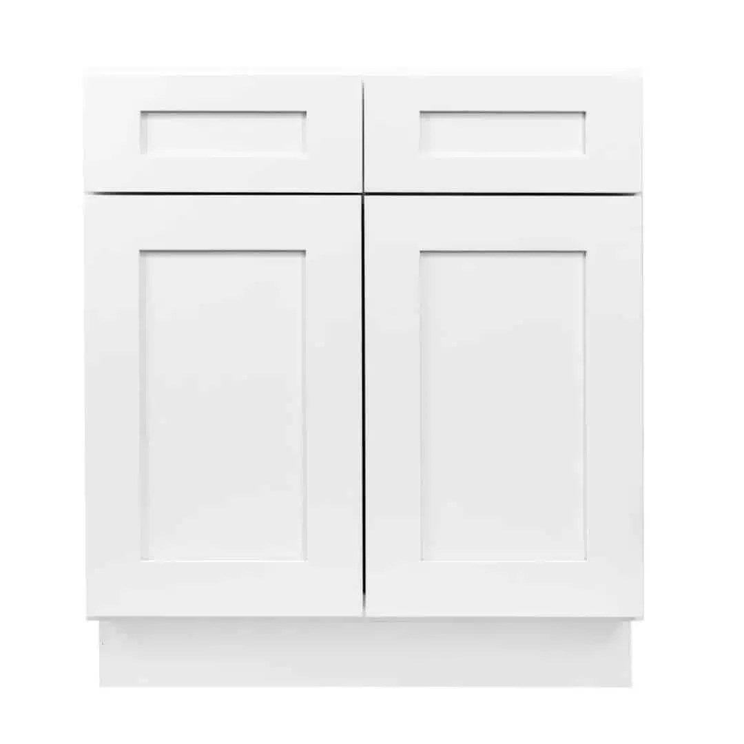 White Shaker 30" 36" Vanity Sink Nelson