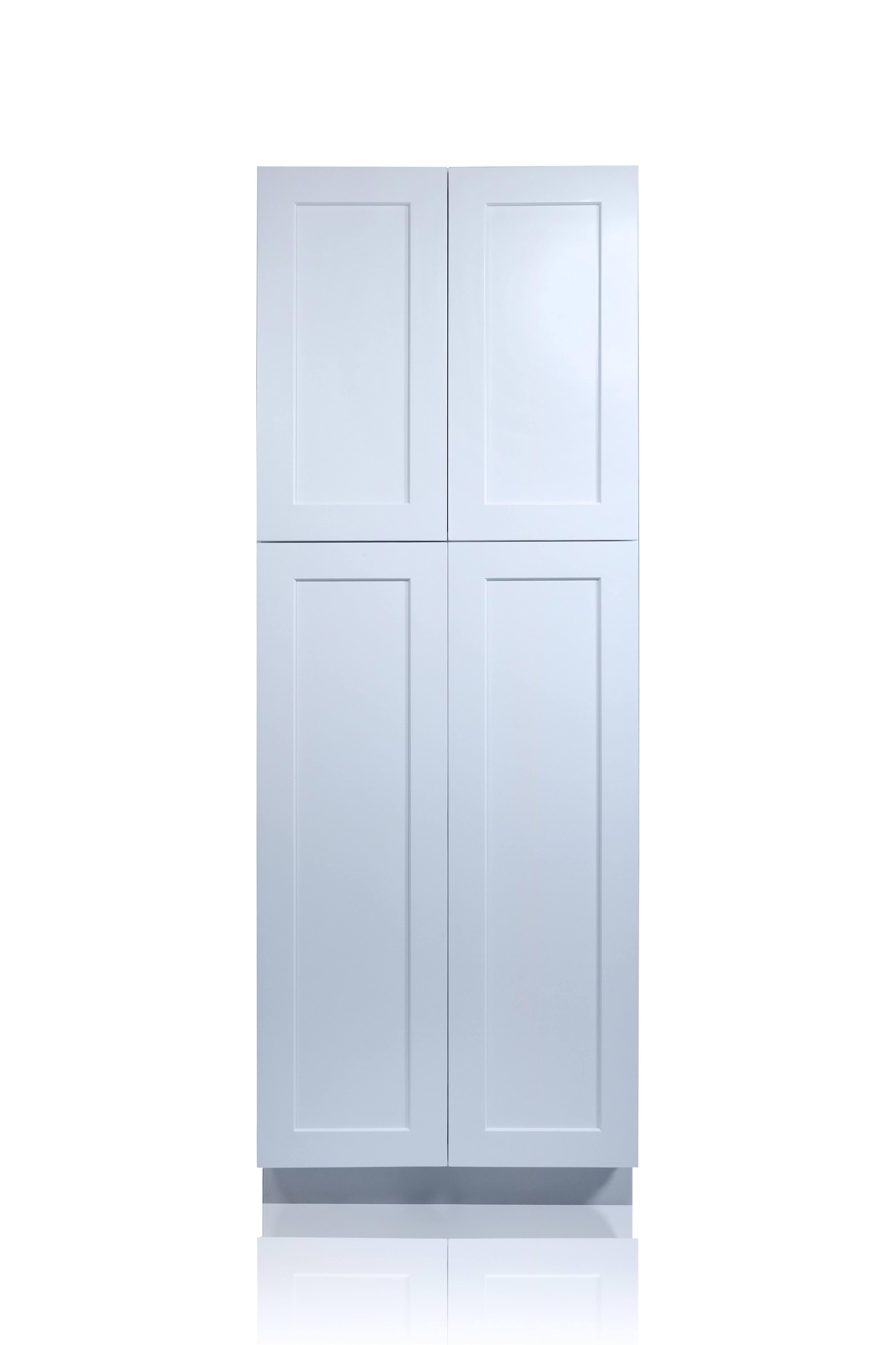 30 Inch Kitchen Pantry Cabinet White Shaker 30" Pantry / Utility Nelson