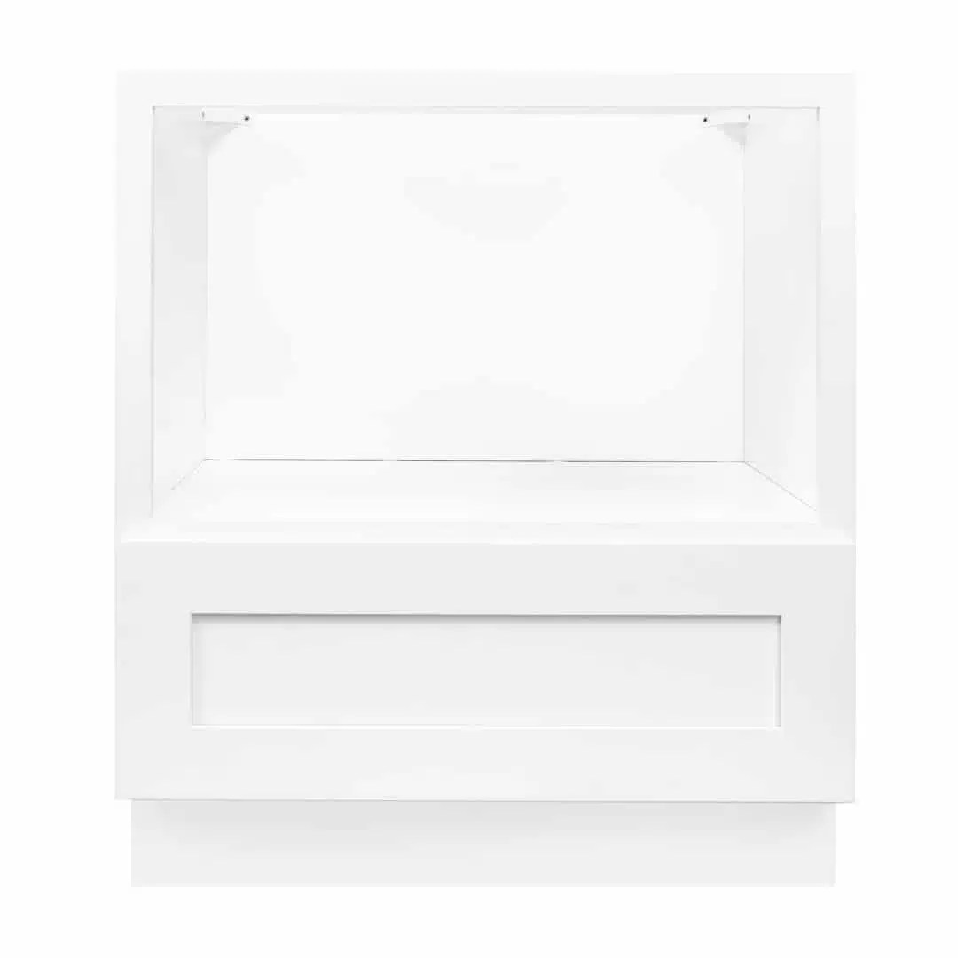 White Shaker 30" 33" Microwave Base Nelson