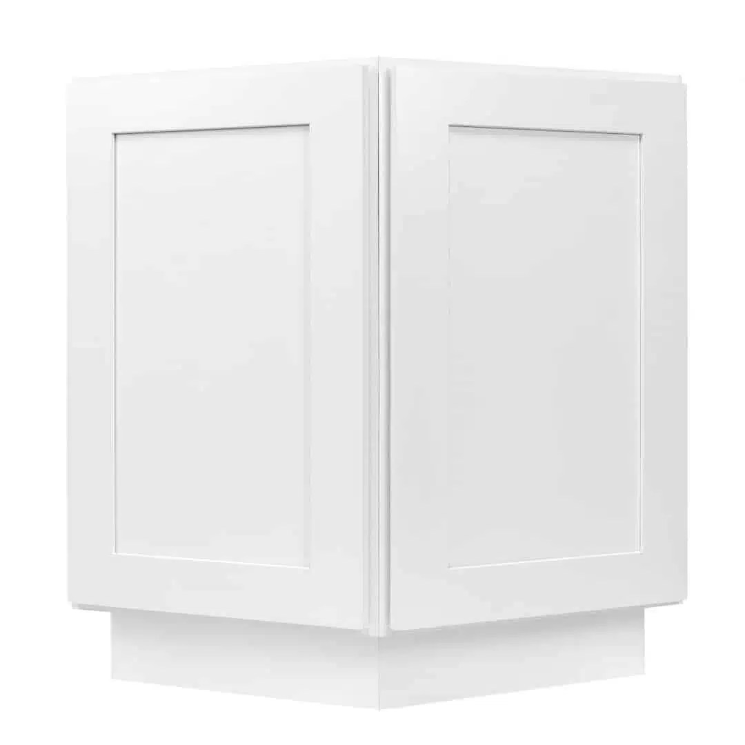 White Shaker 24" Base End Nelson