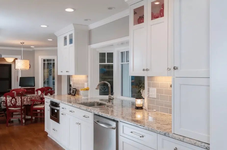 Craftsman Style Kitchen White And Black