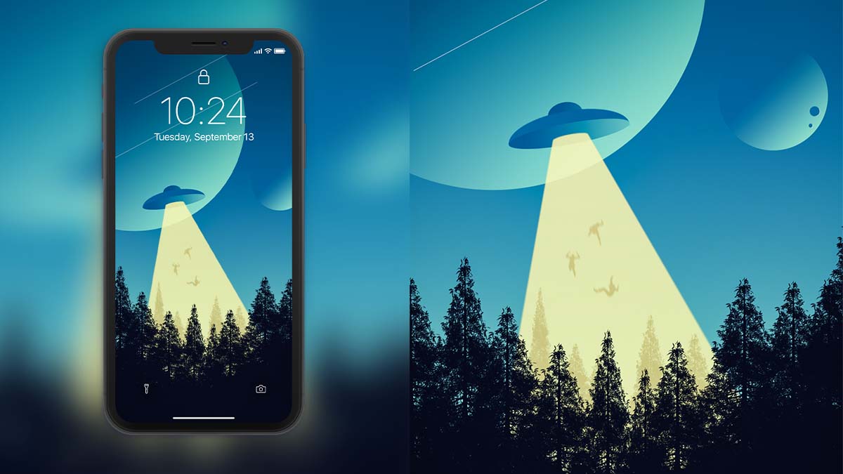 Create Phone WALLPAPER Easily in 2D Drawing tutorial