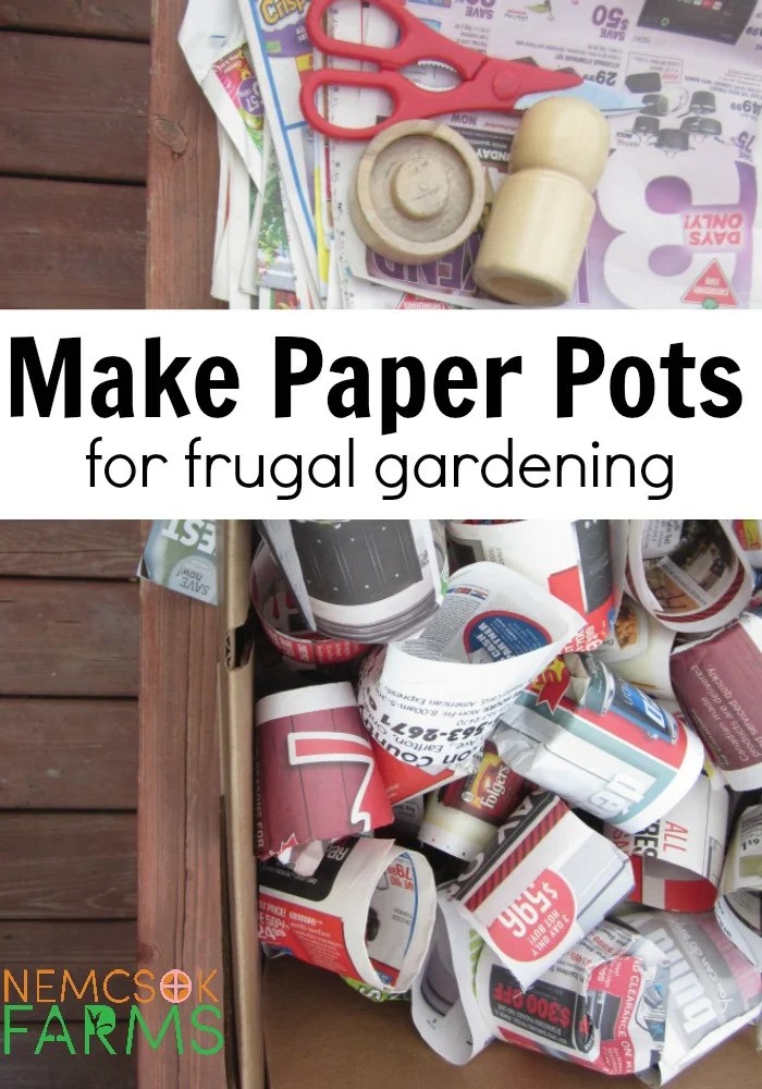 Start Your Seedlings on the Cheap with Paper Pots Nemcsok Farms